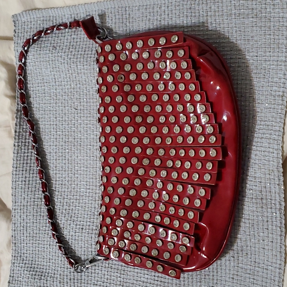 Red rhinestone crossbody